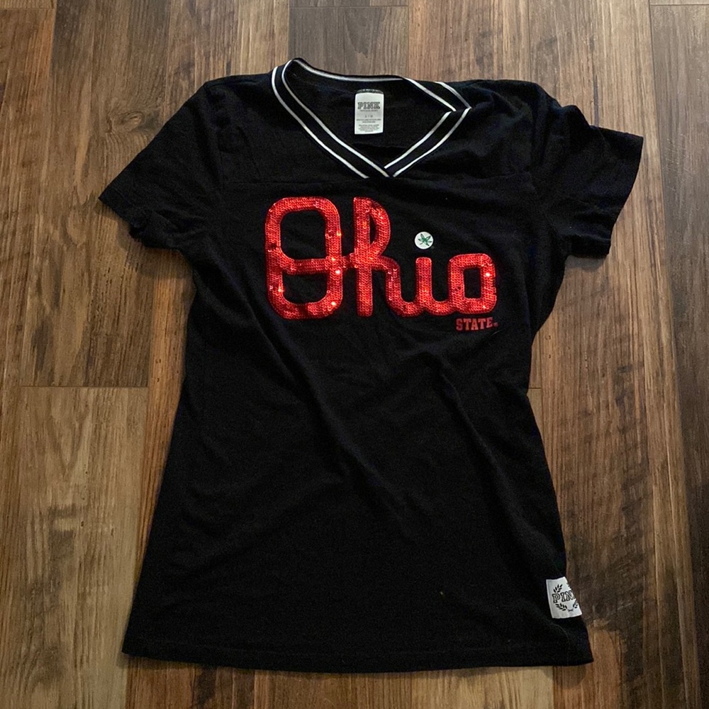 Ohio State Black and Red Women's Top